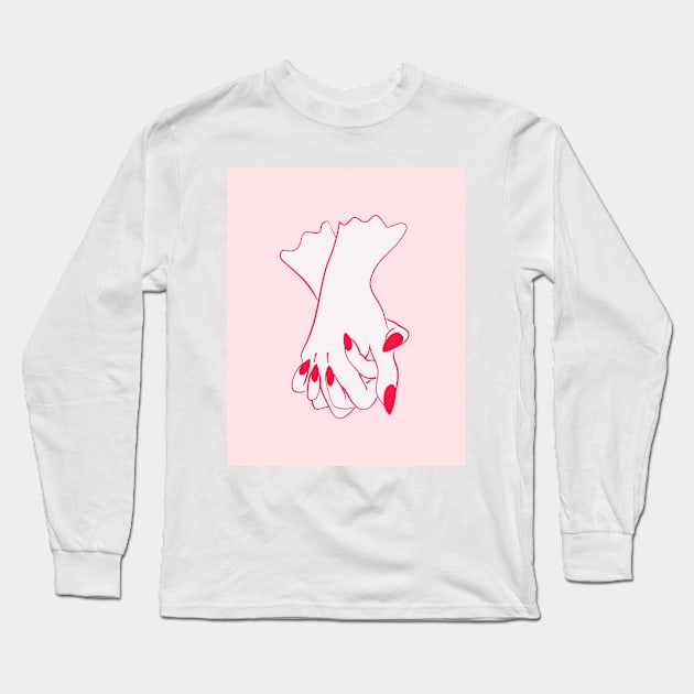 Girls Support Girls Long Sleeve T-Shirt by anneamanda